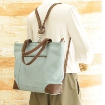 3WAYトートバッグ (川北かばん) アイスグレー | 裁縫道具と布の店