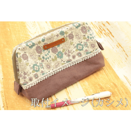 本革タグ「HANDMADE」刻印　4枚入りカシメ付き
