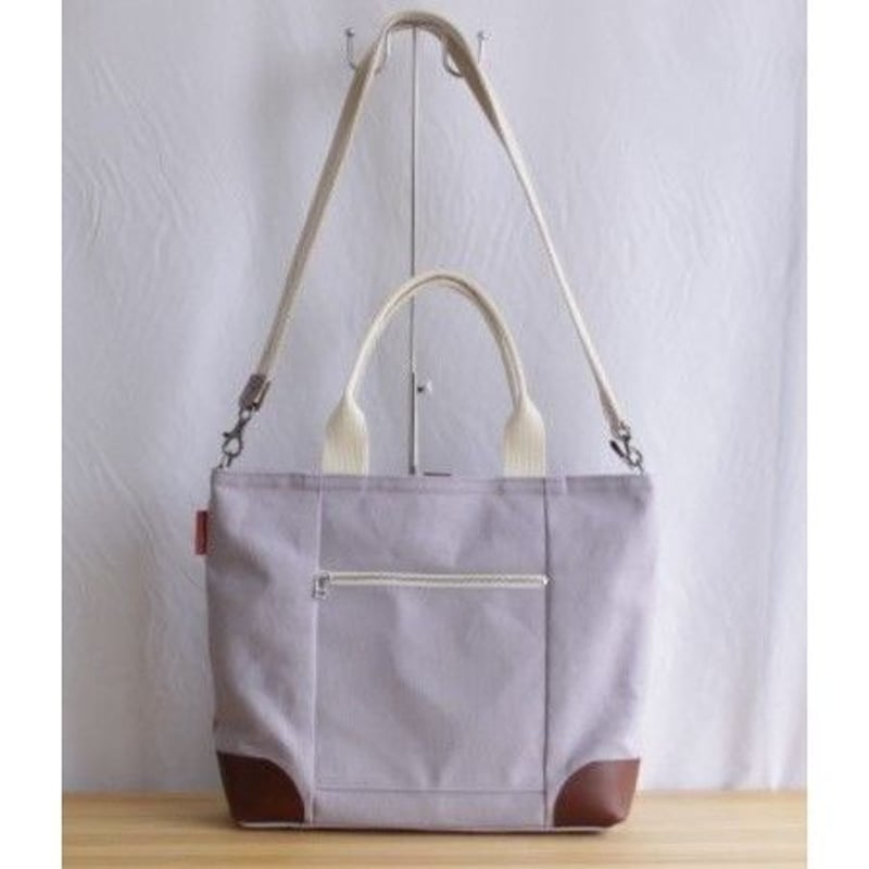 ボストン3way バッグ（L） 北欧幾何学模様×帆布 ハンドメイド