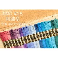 DMC＃25刺繍糸3831～3848