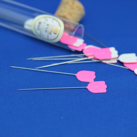 チューリップ　針ものがたり　　　　まち針　チューリップ　薄地用　(0.45㎜×48.0㎜)　15本入り