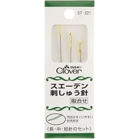 クロバー　スエーデン刺しゅう針　３種入りCL57-221