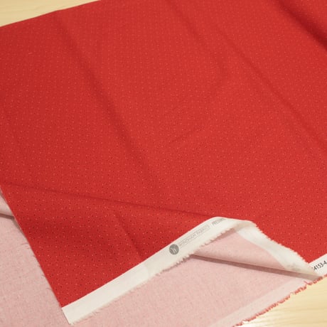「Windhamfabrics」セーブル＆スカーレット【10cmあたり】 【USプリント 生地】