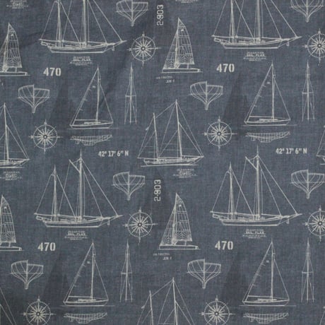 Michael Miller   『Sailing』CX10843 CX10842【10ｃｍ単位】