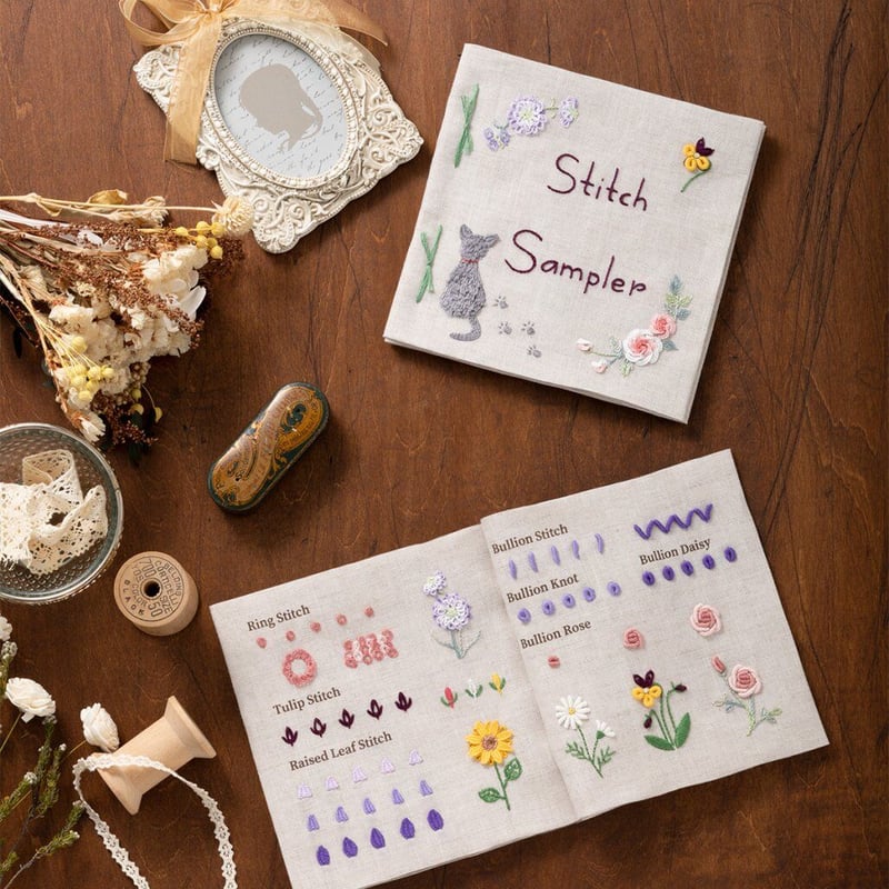 フランス刺繍のステッチブック 立体的なステッチ編 EK-103 | 裁縫道具