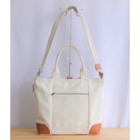 3WAYトートバッグ (川北かばん) 生成 | 裁縫道具と布の店 Handmade-in