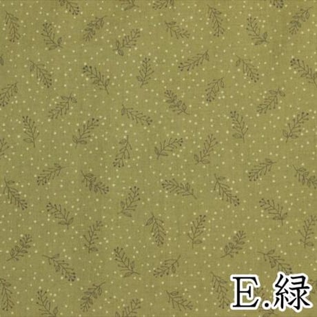 La vie en Rose 草【10cmあたり】 【ナチュラル シンプル 葉っぱ 花 パッチワーク グレー グリーン ハンドメイド 生地 布】