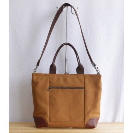 3WAYトートバッグ (川北かばん) キャメル | 裁縫道具と布の店 Handmade