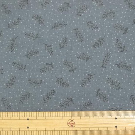 La vie en Rose 草【10cmあたり】 【ナチュラル シンプル 葉っぱ 花 パッチワーク グレー グリーン ハンドメイド 生地 布】