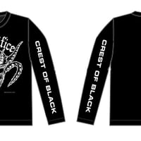 SACRIFICE "Crest Of Black" Long Sleeve T-shirt 【BW】