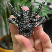 SACRIFICE "Crest Of Black" 3D metal Pin <chrome>