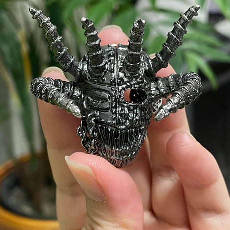 SACRIFICE "Crest Of Black" 3D metal Pin <chrome>