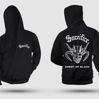 SACRIFICE "Crest Of Black" ZIP Hoodie