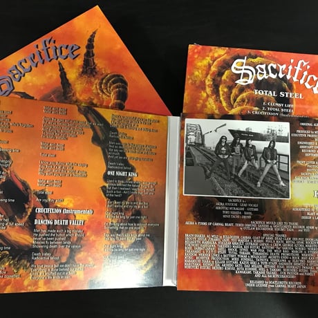 SACRIFICE "Total Steel" Digipak CD (2021 Reissue)