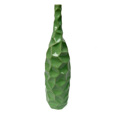 Green Honeycomb Vase