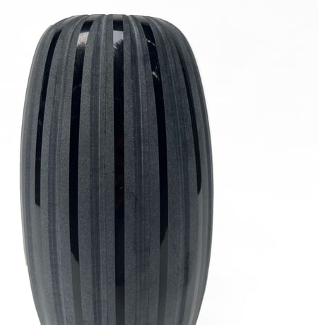 Poland Made Black Glass Vase