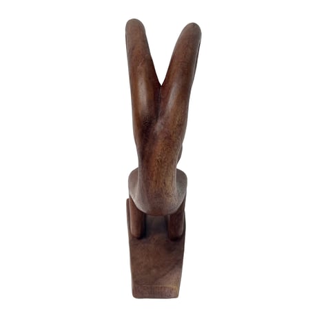 Wooden Yoga Position Sculpture