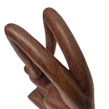 Wooden Yoga Position Sculpture