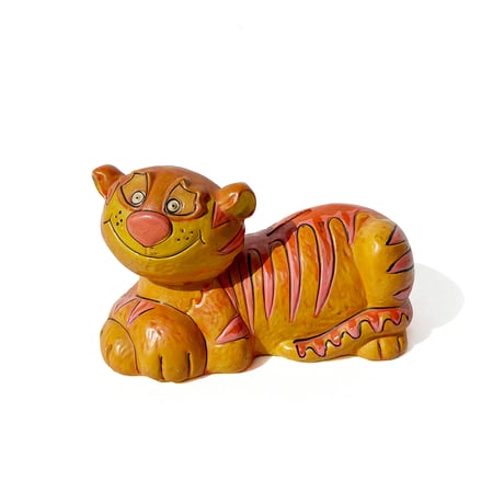 Psychedelic Cat Piggy Bank