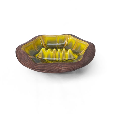 Yellow Marble Ashtray