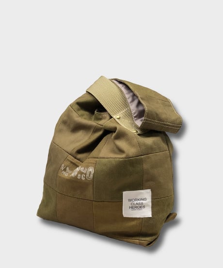 "Patchworks" Czech military twill cloth "SIJIMI" Bag -khaki tape