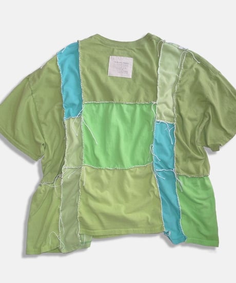Remake Vertical Cut T-Shirts -kiwi&pistachio #A