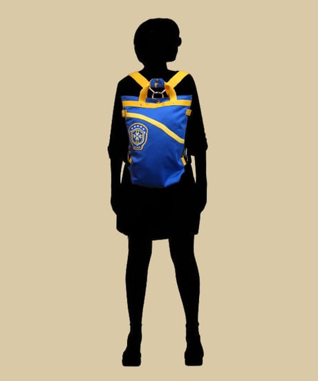 "Re;make" used soccer uniform 2way Rucksack -Brazil National Team