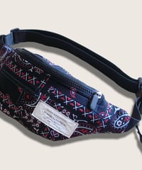 "Patchworks" Random Patchwork Bandana Fanny Pack -black