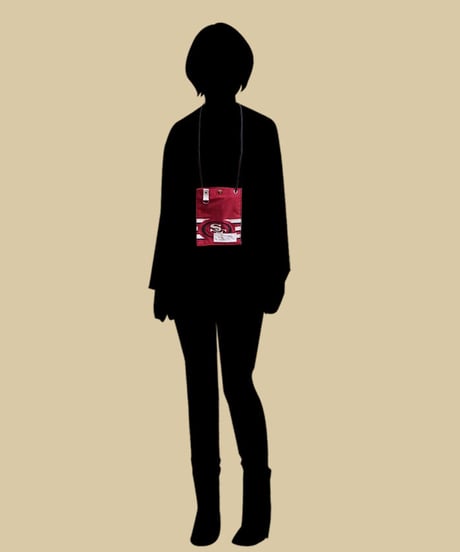 "Re;make" NFL Game shirts  Mobile Pouch -"80"/burgundy