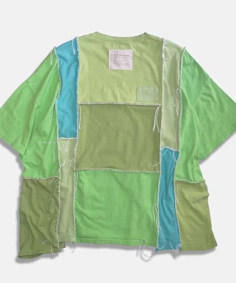 Remake Vertical Cut T-Shirts -kiwi&pistachio #C