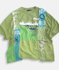 Remake Vertical Cut T-Shirts -kiwi&pistachio #A