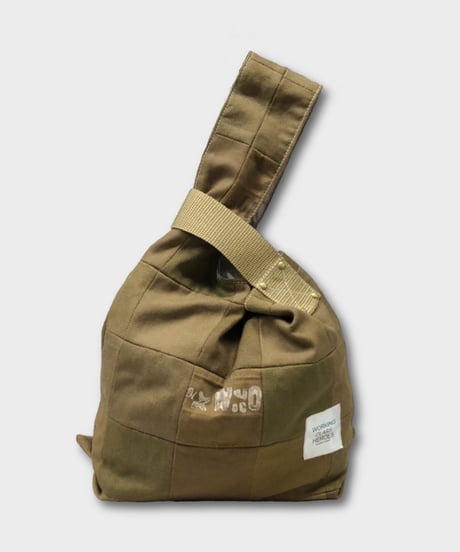 "Patchworks" Czech military twill cloth "SIJIMI" Bag -khaki tape