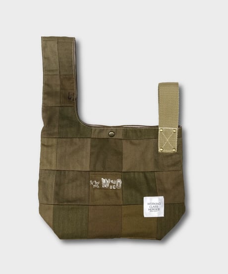 "Patchworks" Czech military twill cloth "SIJIMI" Bag -khaki tape