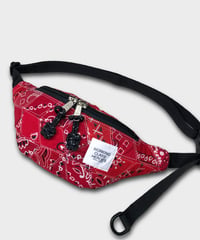 "Patchworks"  Diamond Patch Bandana Fanny Pack -red