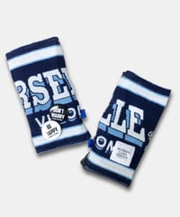 "Re;make" used soccer muffler hand warmer -OM /Blue