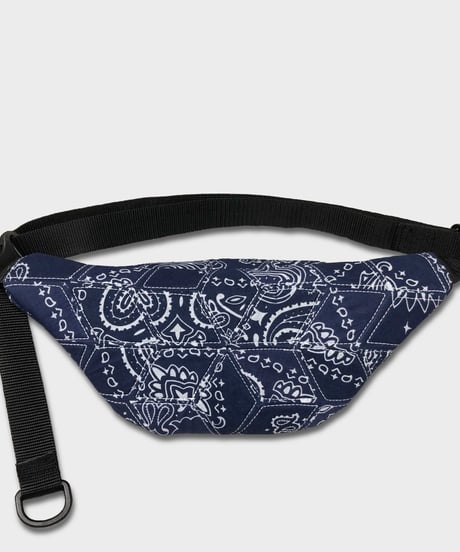 "Patchworks" Diamond Patch Bandana Fanny Pack -navy
