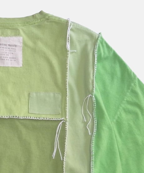 Remake Vertical Cut T-Shirts -kiwi&pistachio #C