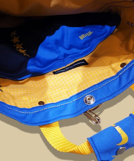 "Re;make" used soccer uniform 2way Rucksack -Brazil National Team