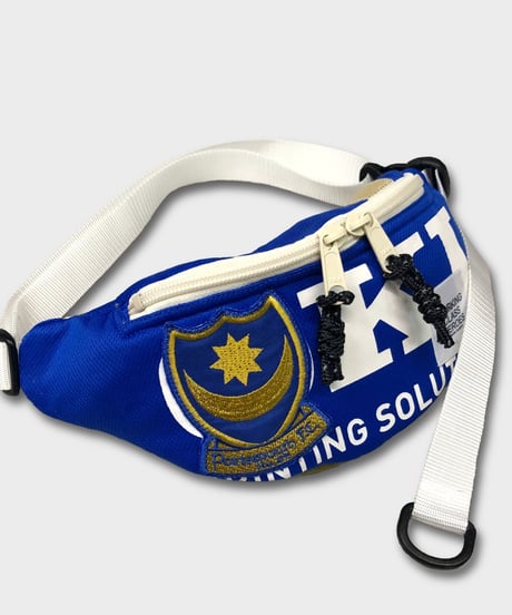 "Re;make" used soccer uniform fanny pack -PFC