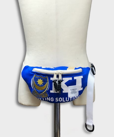 "Re;make" used soccer uniform fanny pack -PFC