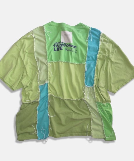 Remake Vertical Cut T-Shirts -kiwi&pistachio #B
