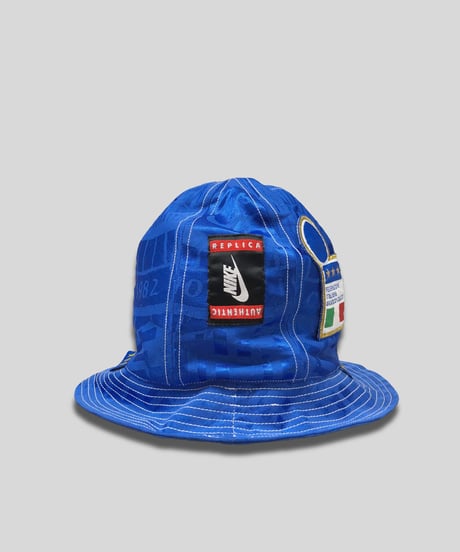 "Re;make" used soccer uniform Nomad Hat -FIGC