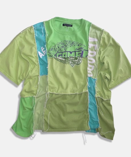 Remake Vertical Cut T-Shirts -kiwi&pistachio #B
