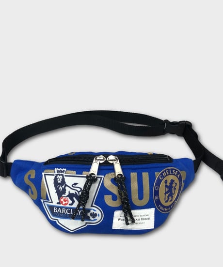 "Re;make" used soccer uniform fanny pack -CFC