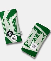 "Re;make" used soccer muffler hand warmer -PMC /White