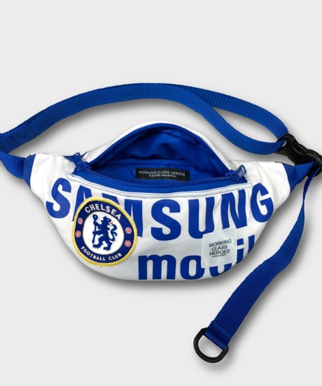 "Re;make" used soccer uniform fanny pack -CHE