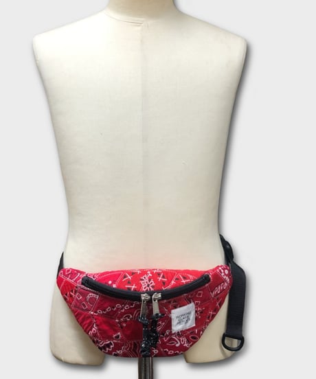 "Patchworks"  Diamond Patch Bandana Fanny Pack -red