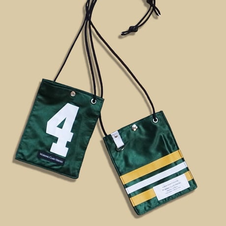 Working Class Heroes Remake NFL Game shirts  Mobile Pouch -"4"/ Green