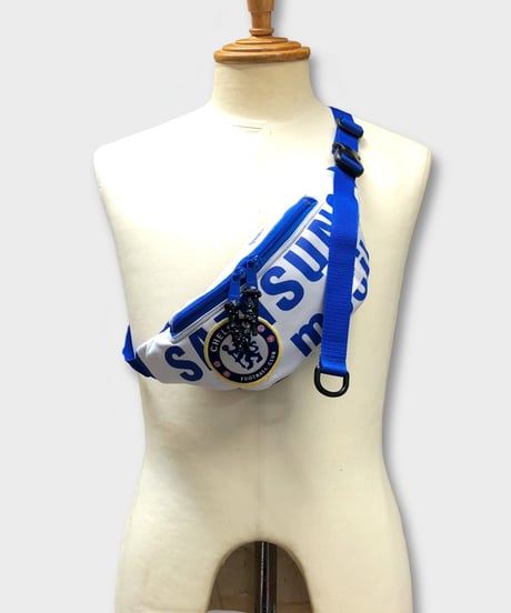 "Re;make" used soccer uniform fanny pack -CHE
