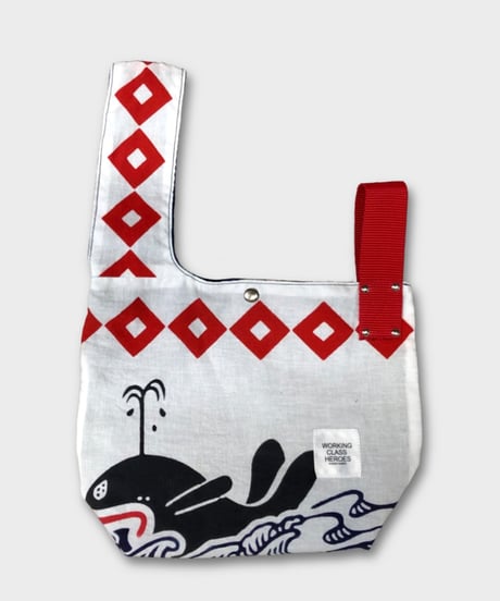 "Re;make" Tenugui remake "SHIJIMI" Bag -長崎くんち 鯨の潮吹き